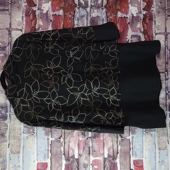 Linen/Raw Silk Jacket With Contrast Stitching Detail - Picture 7 of 7